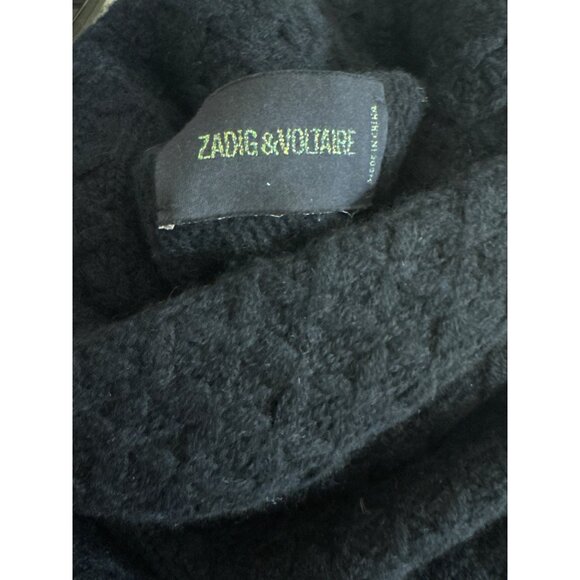 Zadig & Voltaire Cashmere Side Zip Turtleneck Sweater Size XS - Picture 4 of 5